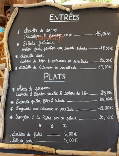 La Cabane du Berger — carte page 1