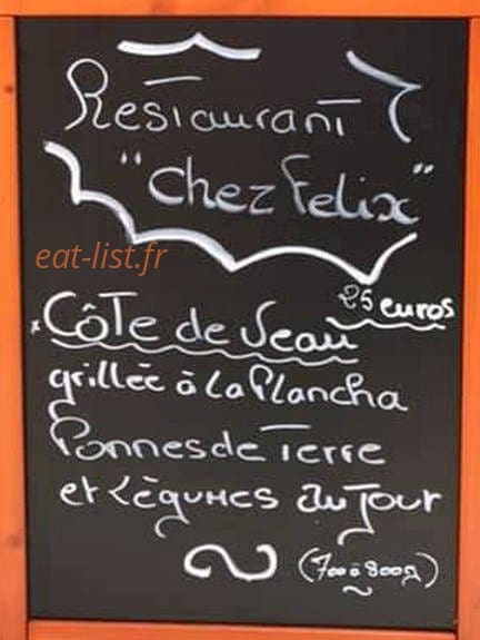 Chez Felix — carte page 1