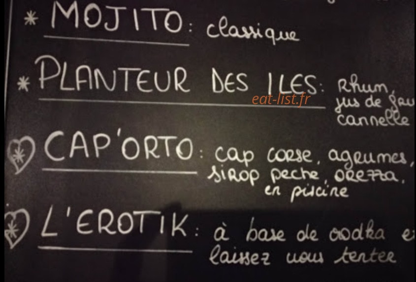 Restaurant Le Moulin — carte page 1