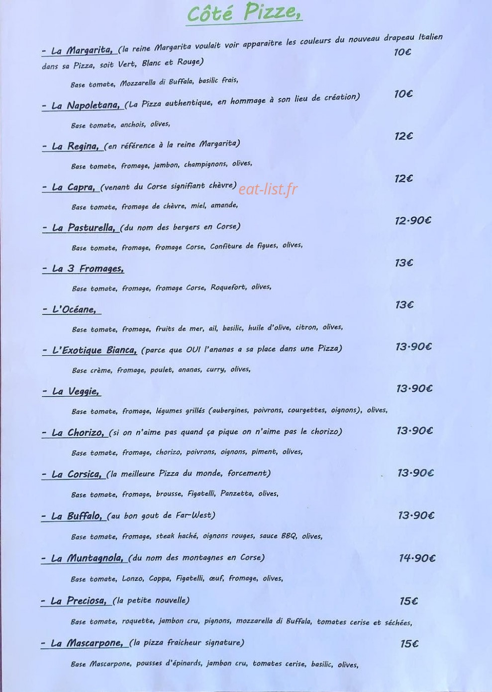 La Dolce Vita — carte page 3