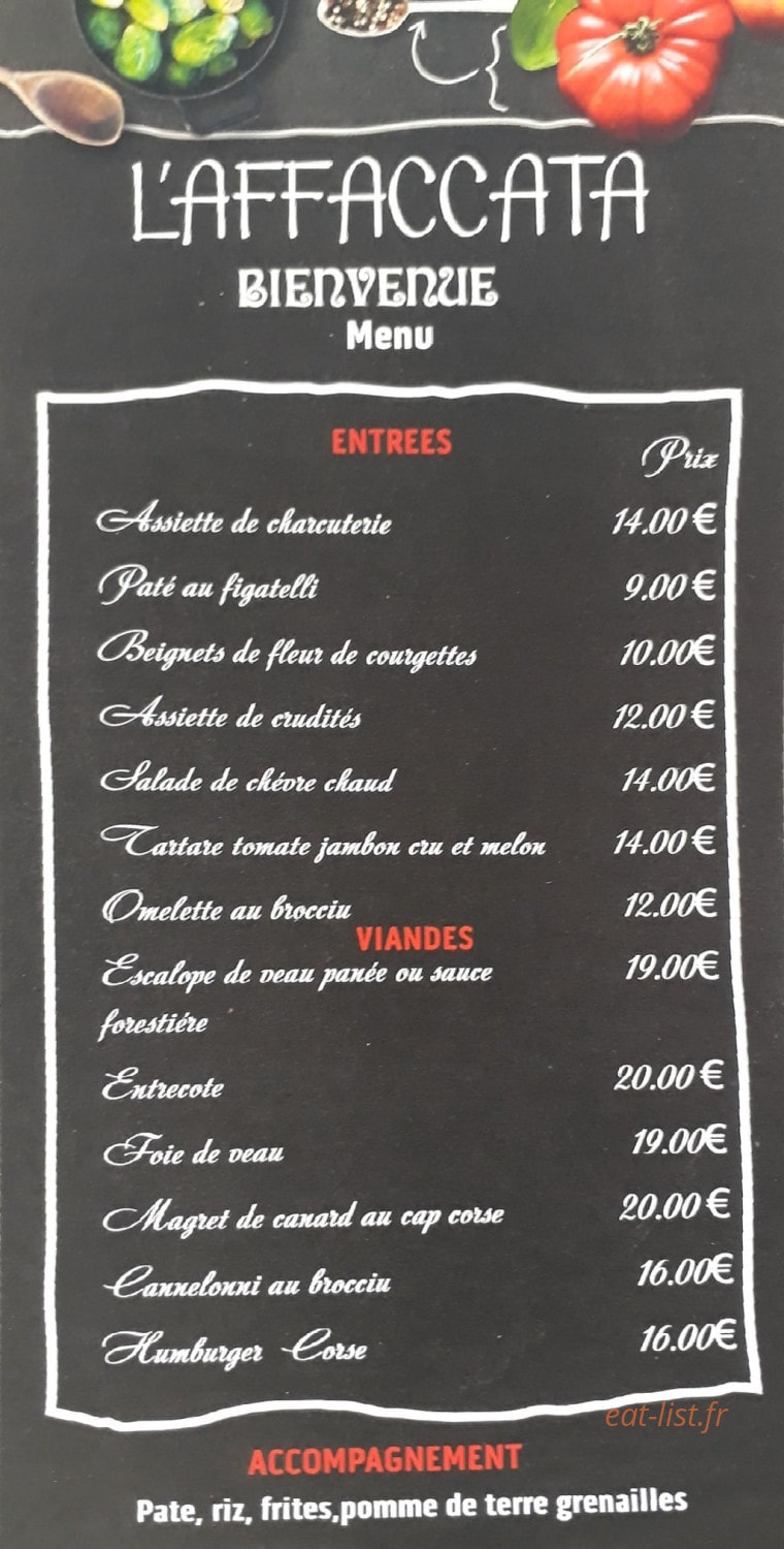 L'affacata — carte page 1