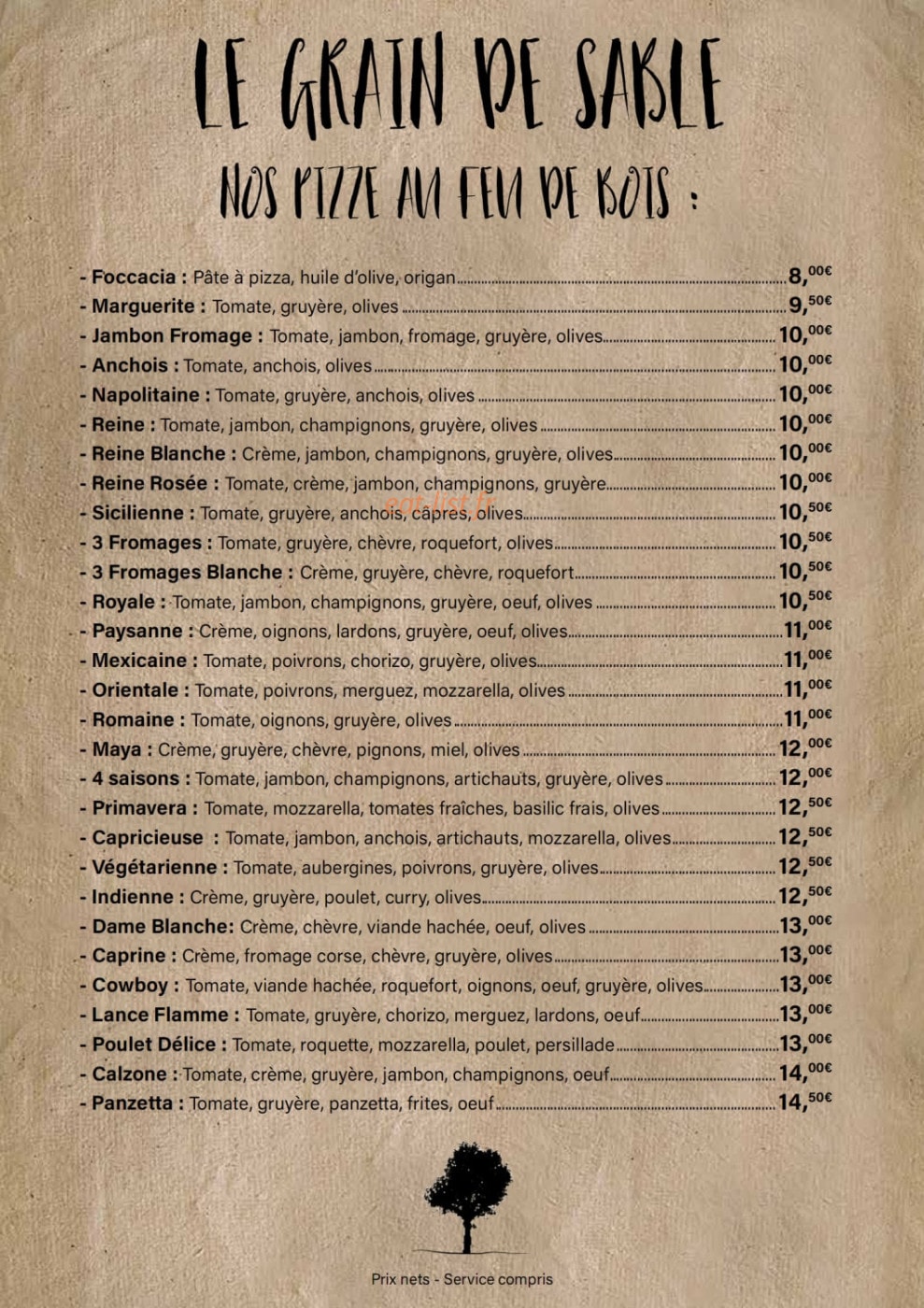 Le Grain De Sable — carte page 2