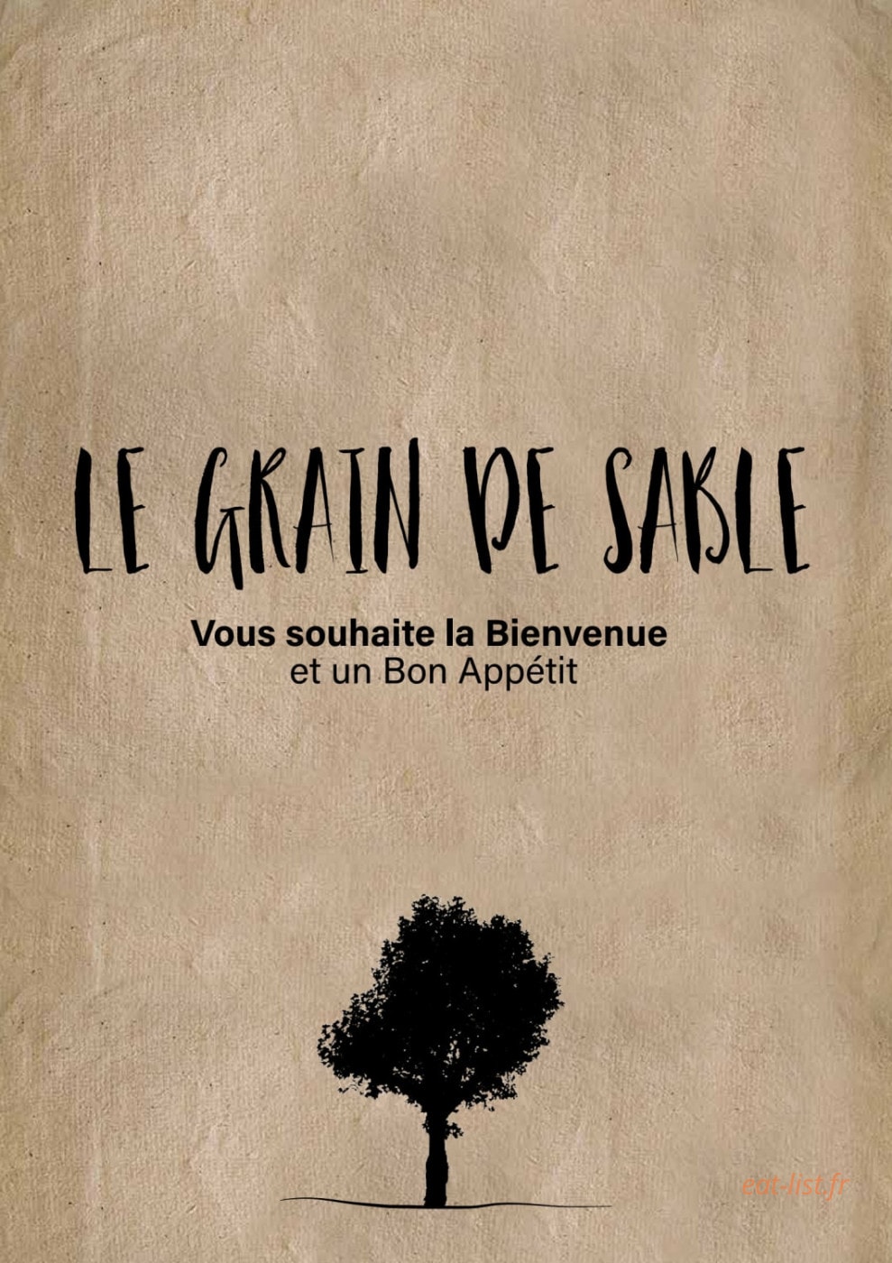 Le Grain De Sable — carte page 1