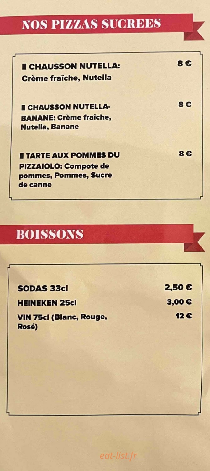 Pizzeria Leca — carte page 5