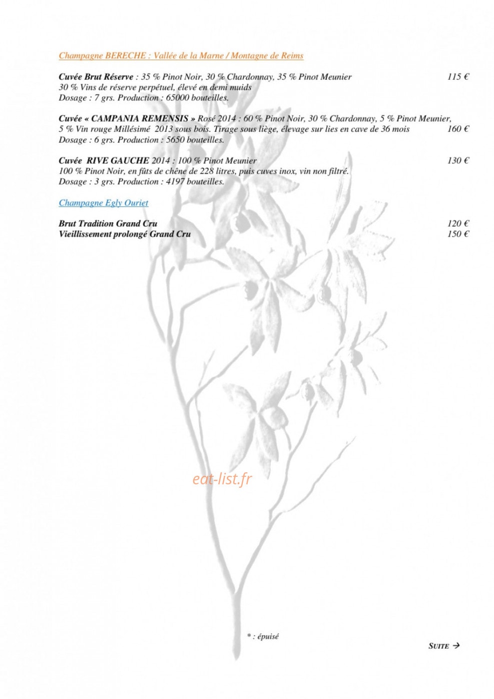 L'Arbousier — carte page 13