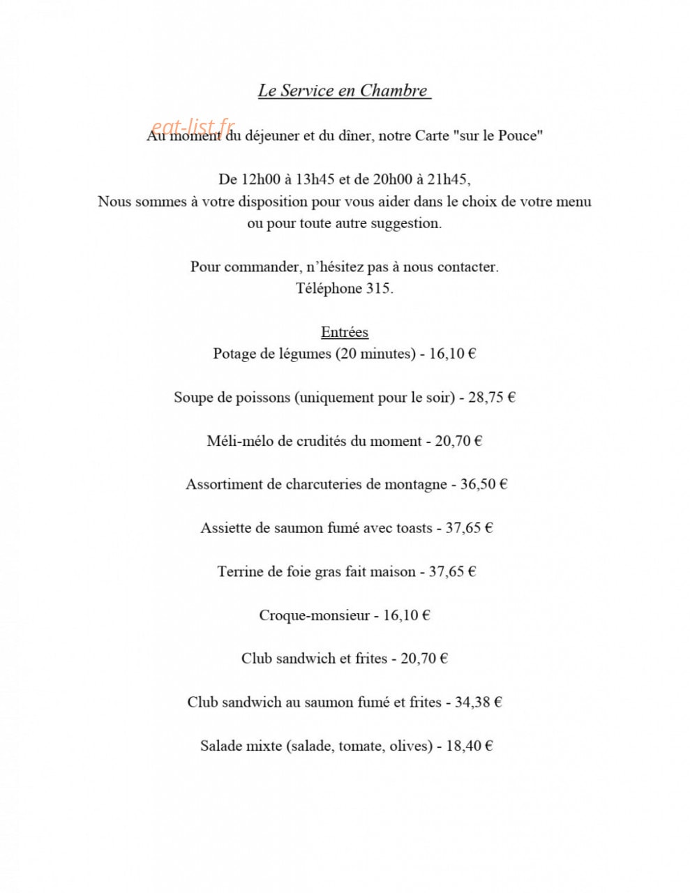 L'Arbousier — carte page 3
