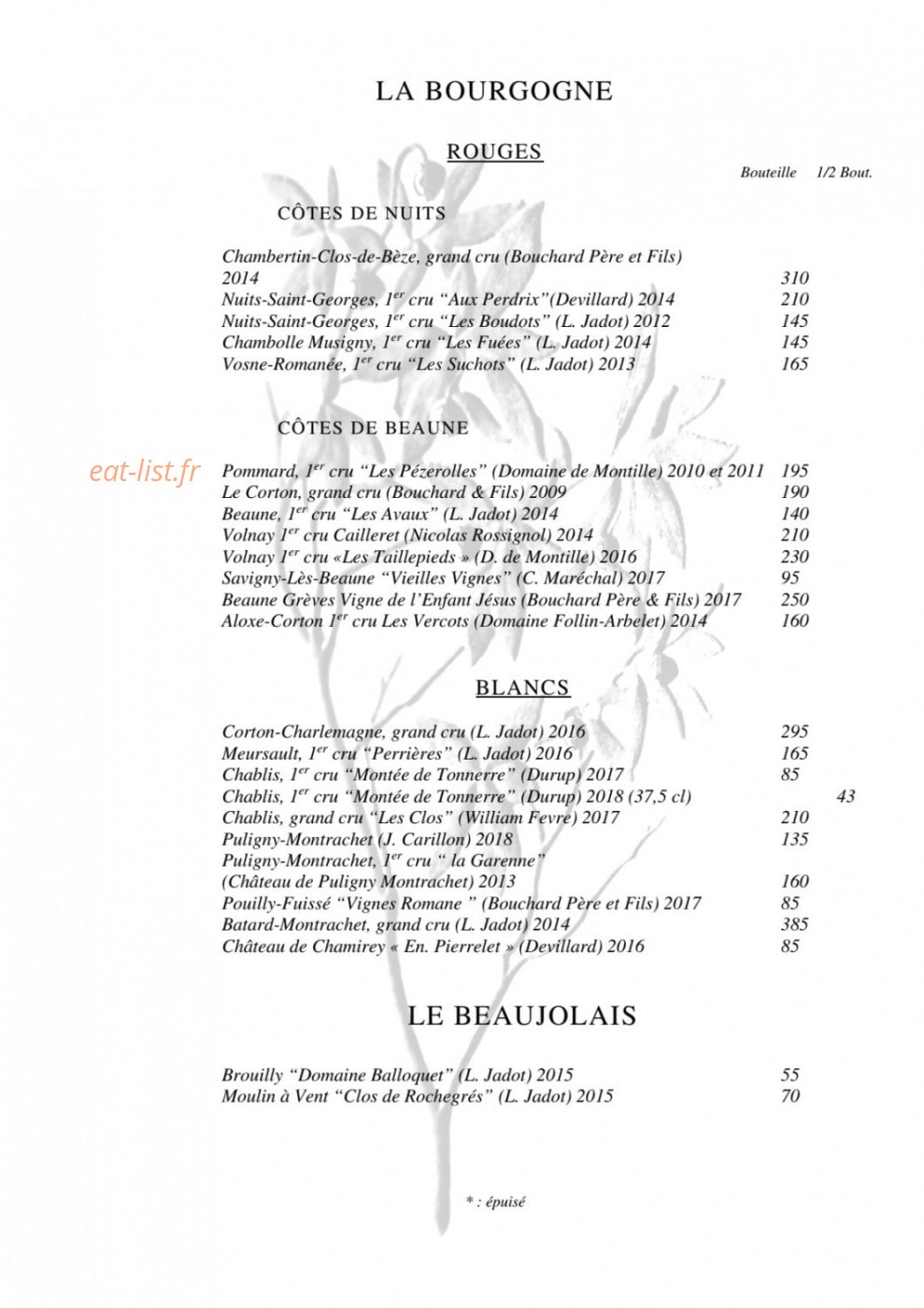 L'Arbousier — carte page 21