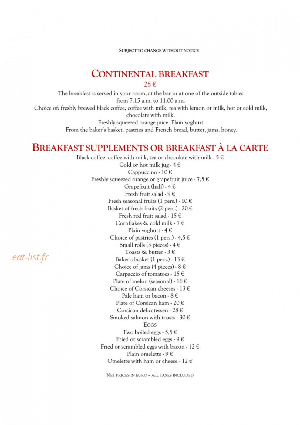 L'Arbousier — carte page 2