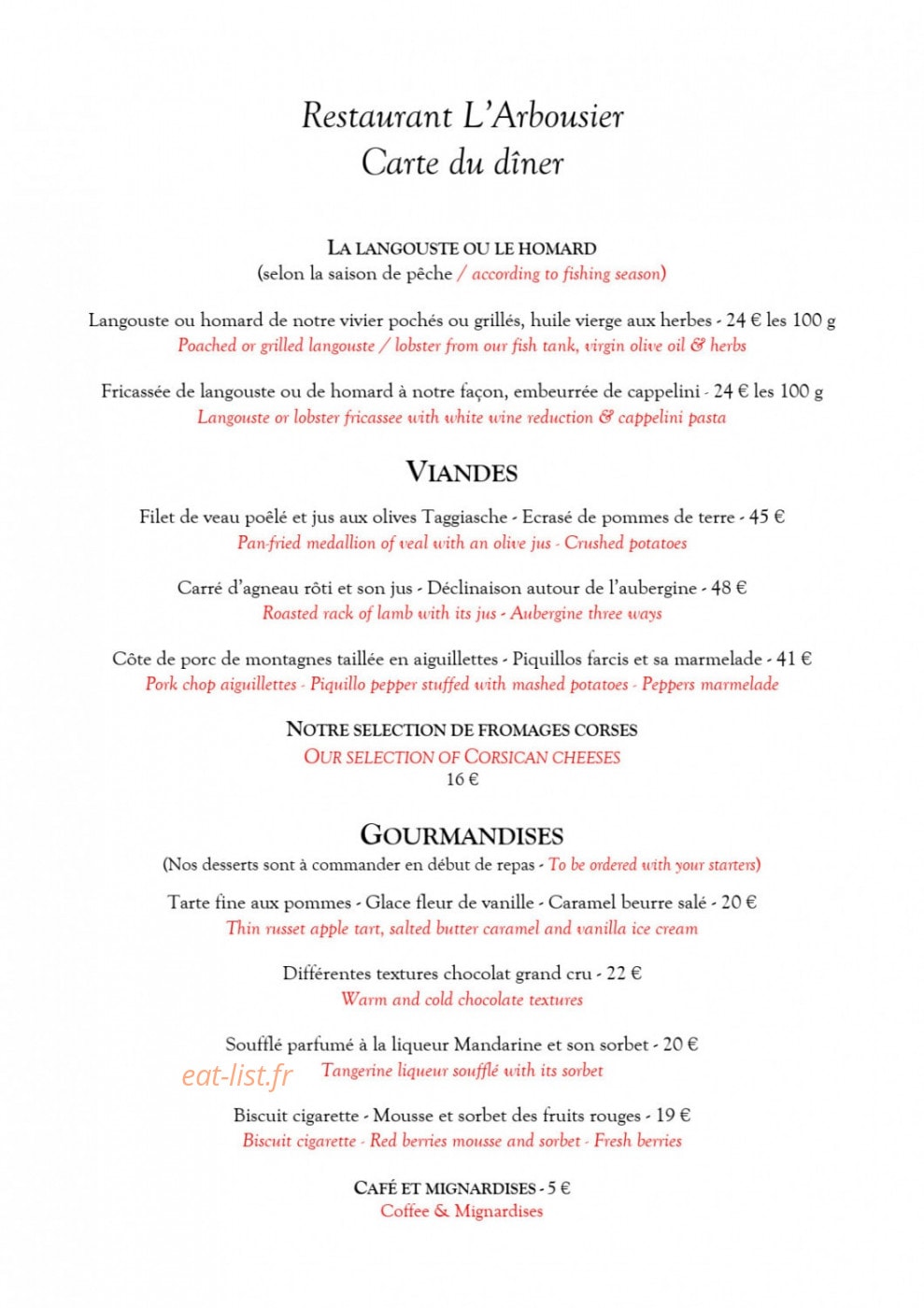 L'Arbousier — carte page 7