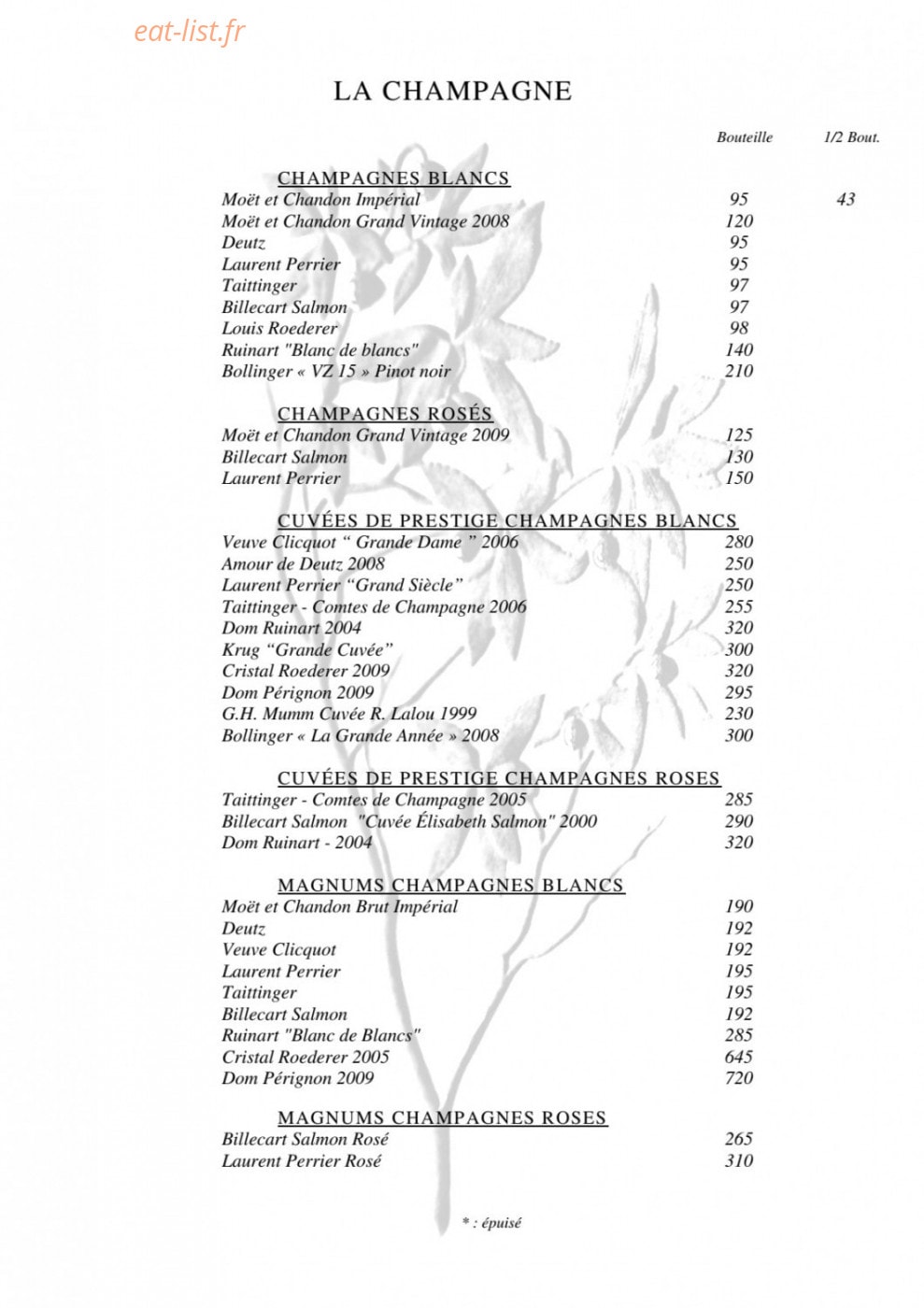 L'Arbousier — carte page 14