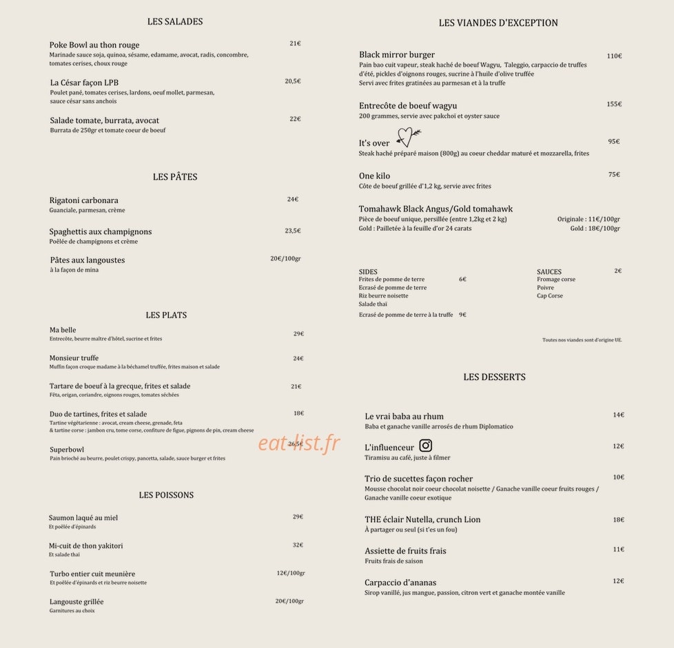La Plage Blanche — carte page 2