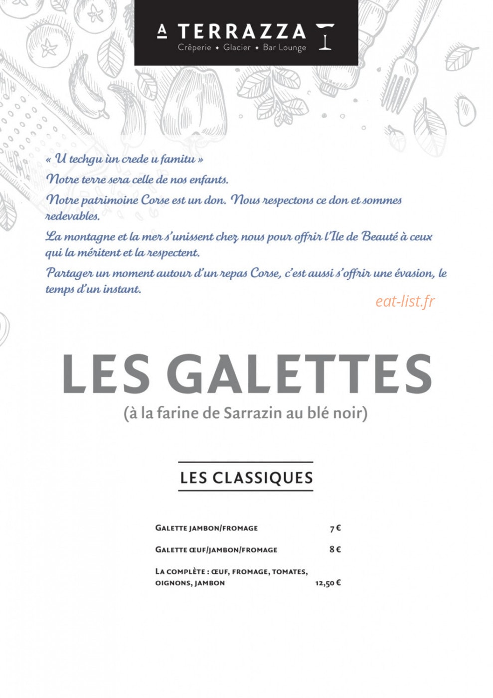 A Terrazza — carte page 4