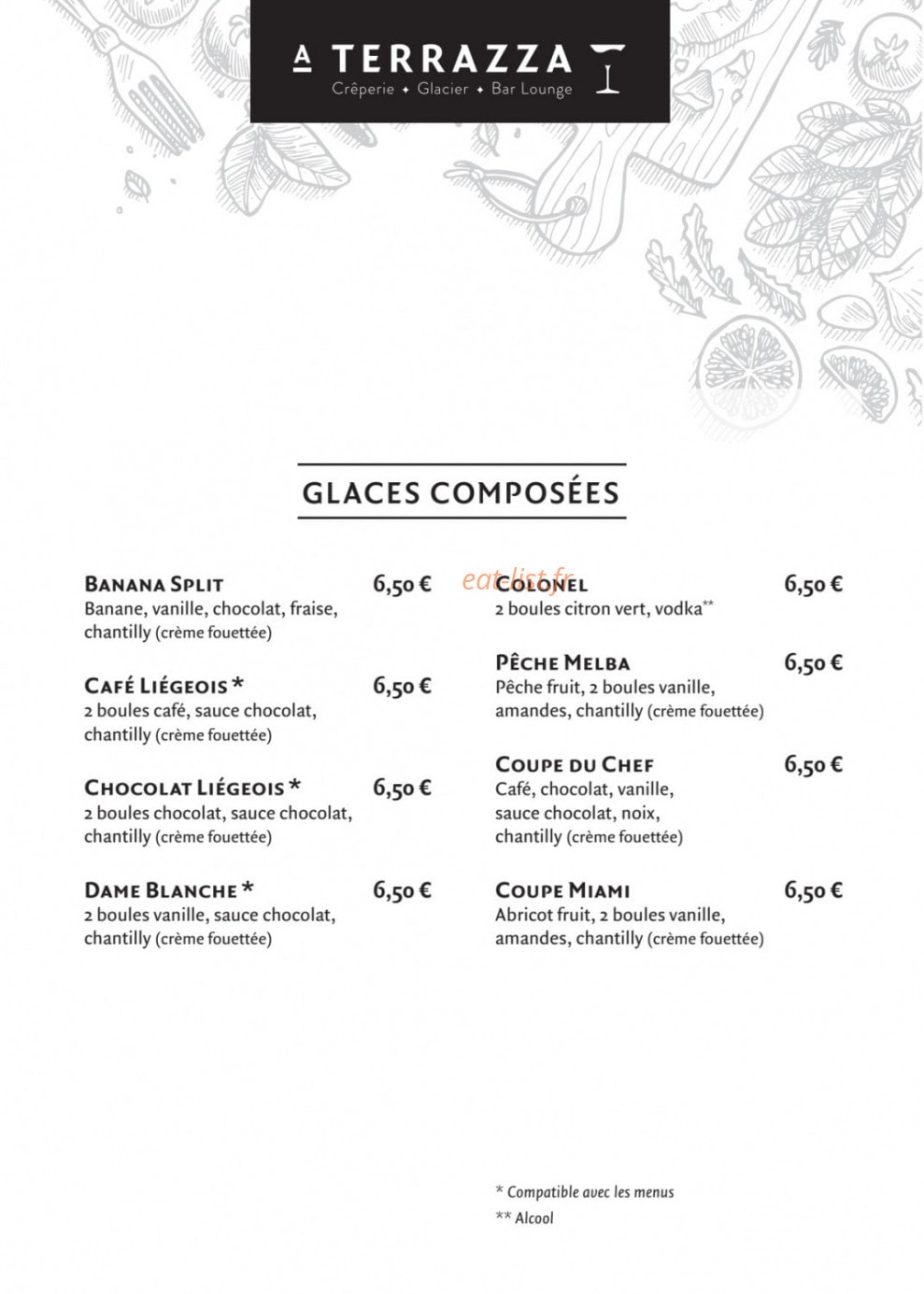 A Terrazza — carte page 16