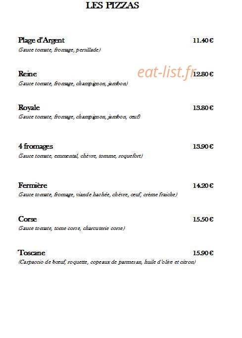 La Plage d'Argent — carte page 5