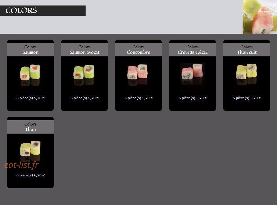 Kiosque Sushi — carte page 6