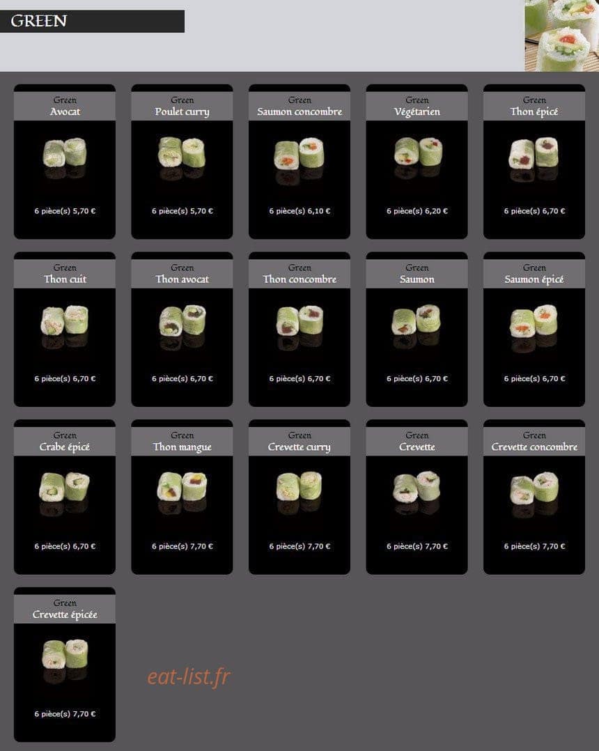 Kiosque Sushi — carte page 4