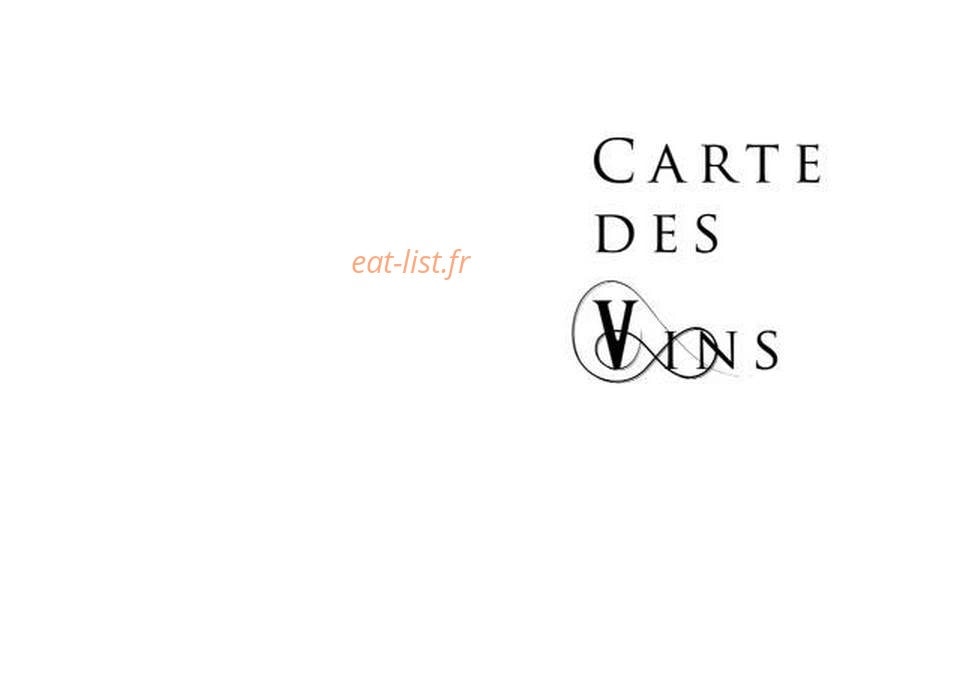Carte et menu de L' Alta Vista à Porticcio — La carte des vins