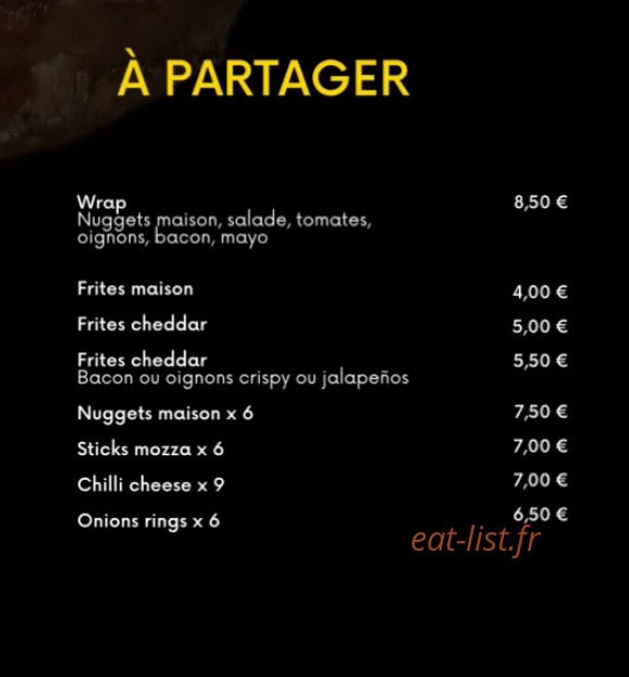 Le Burger Bar — carte page 4