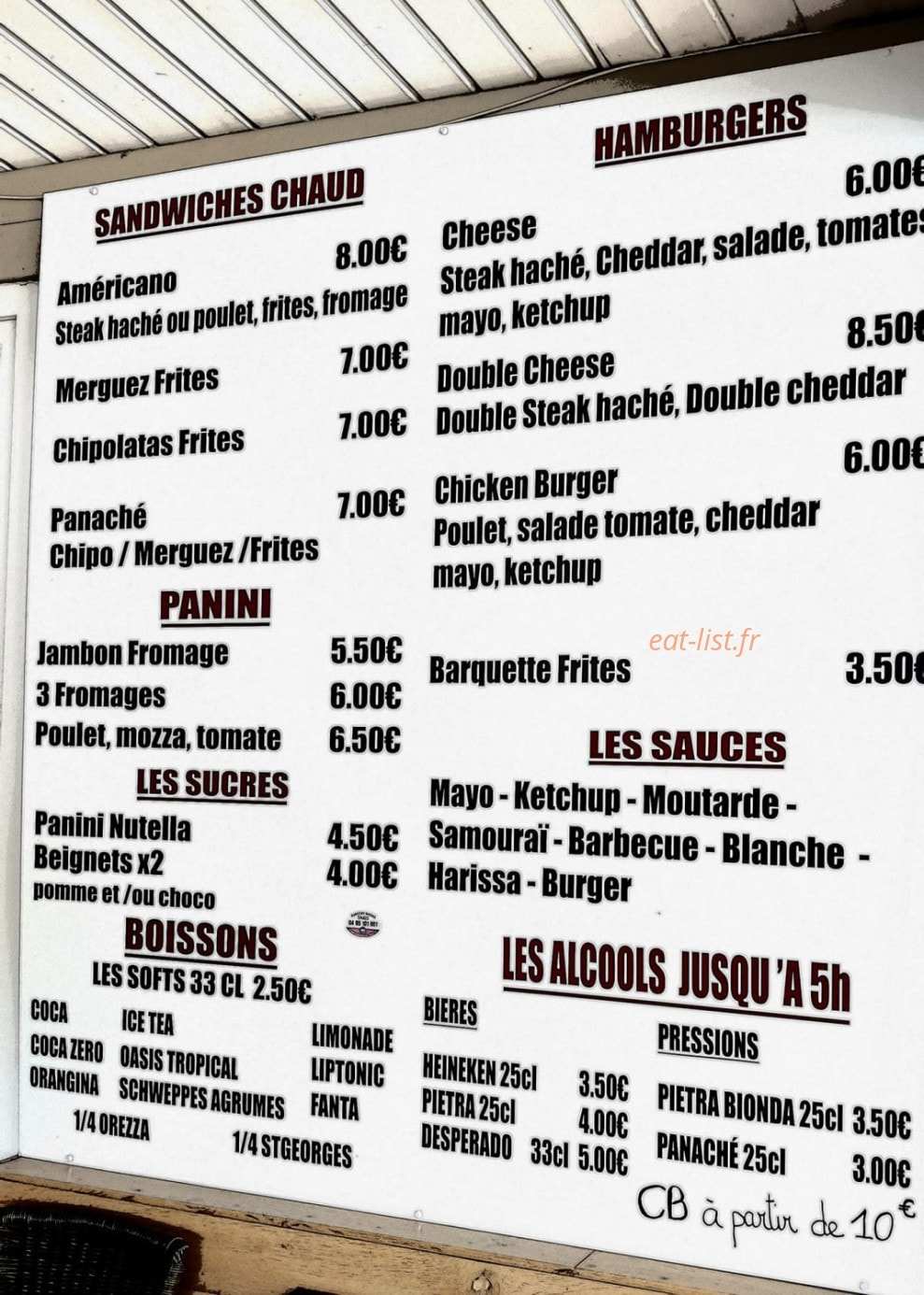 Le Cabanon — carte page 2