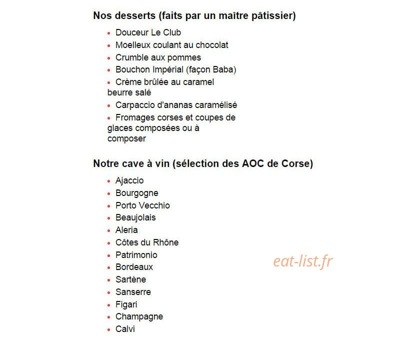 Le Club — carte page 3