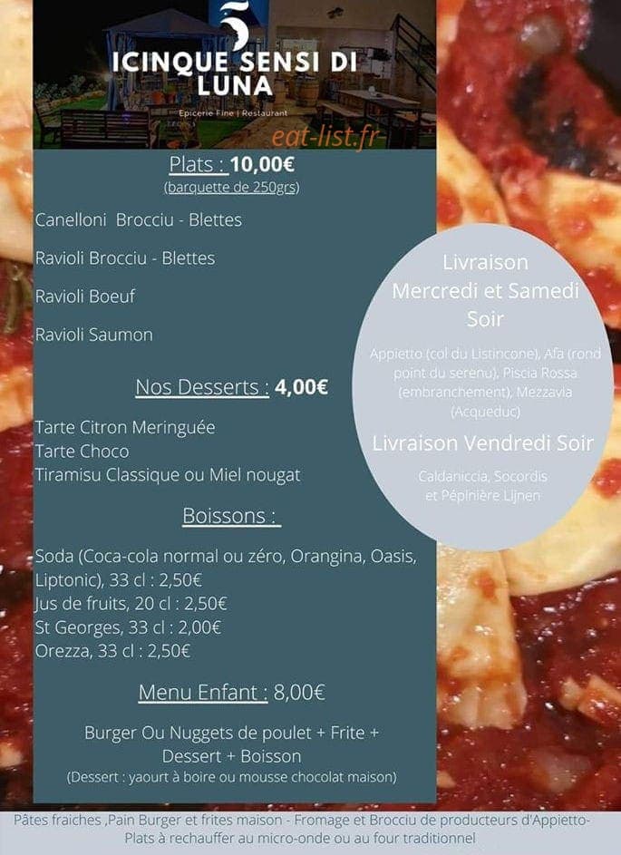 I cinque sensi di luna — carte page 1