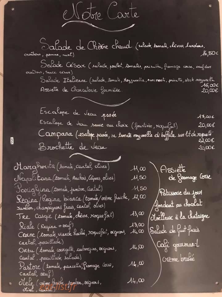 U Listincu — carte page 1