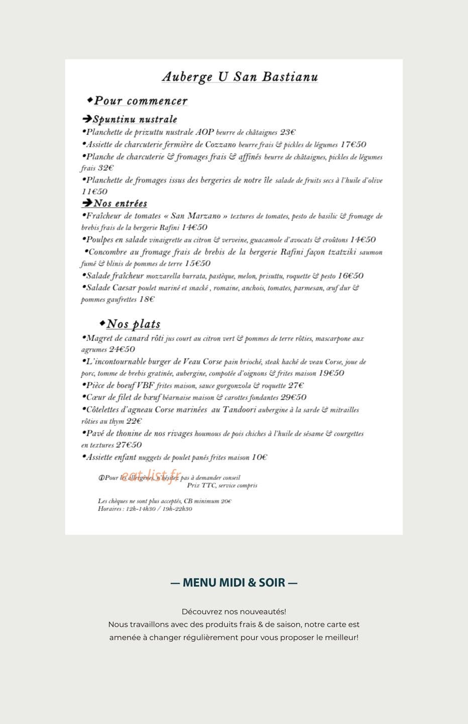 U San Bastianu — carte page 2