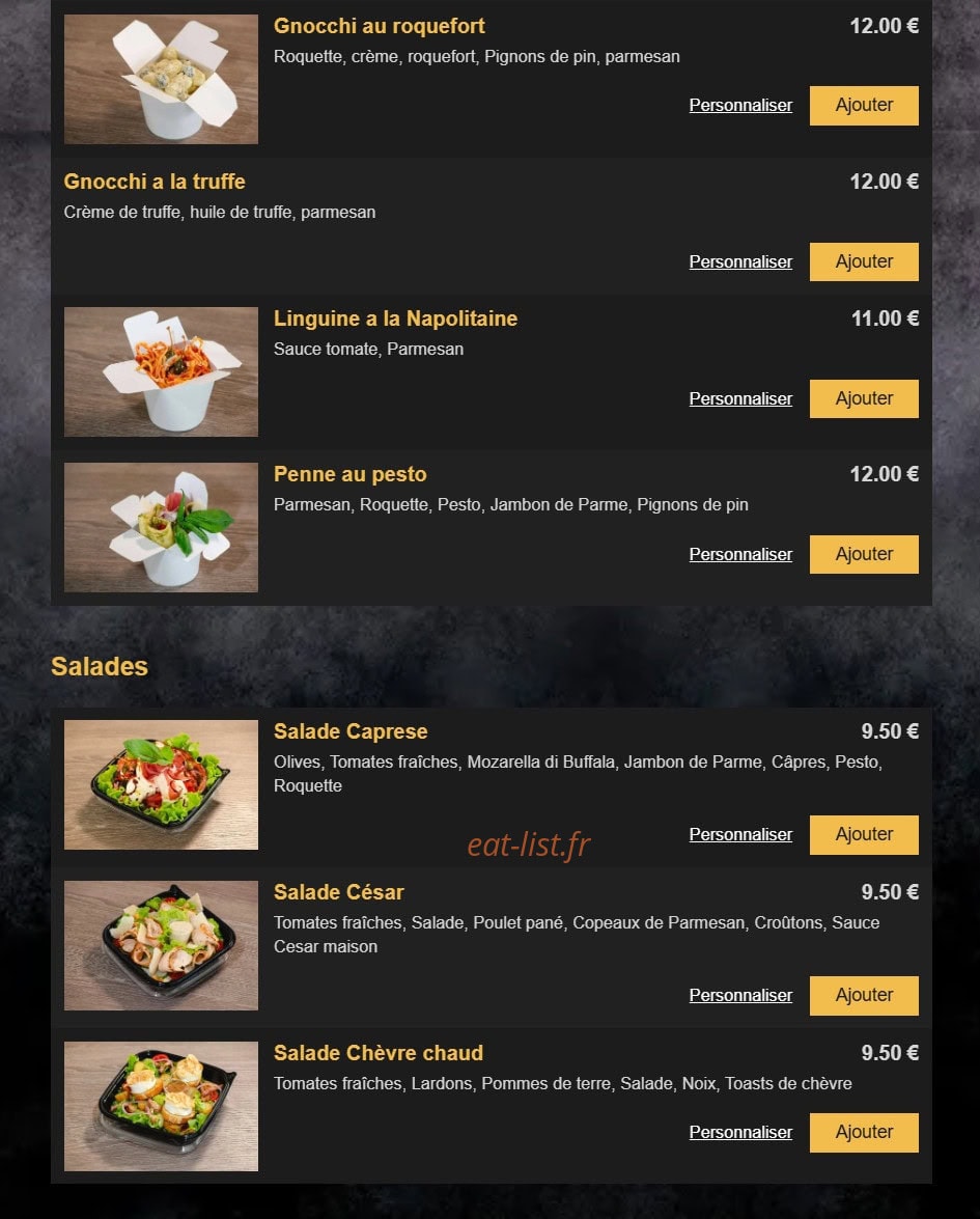 Chez Cathy — carte page 9