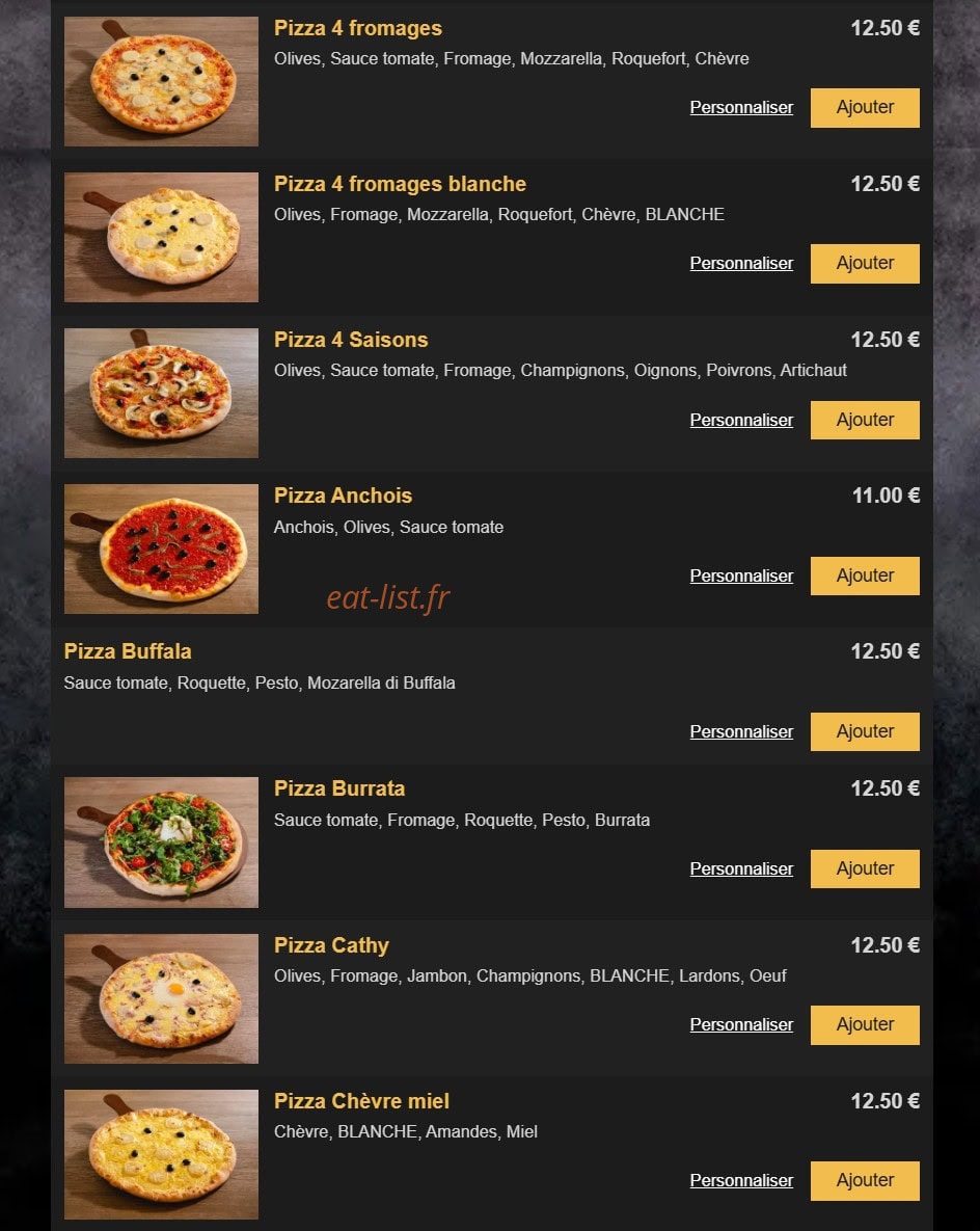 Chez Cathy — carte page 3