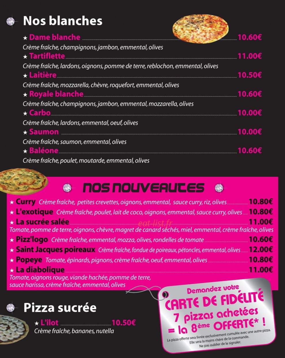 Fashion Pizza — carte page 3
