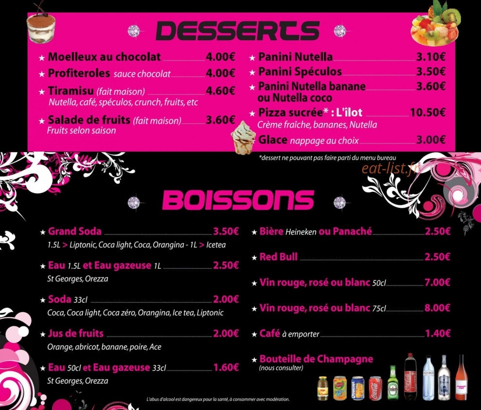 Fashion Pizza — carte page 6