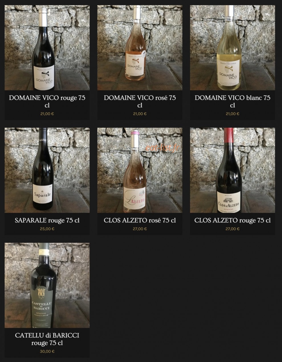 Restaurant le chalé — carte page 7