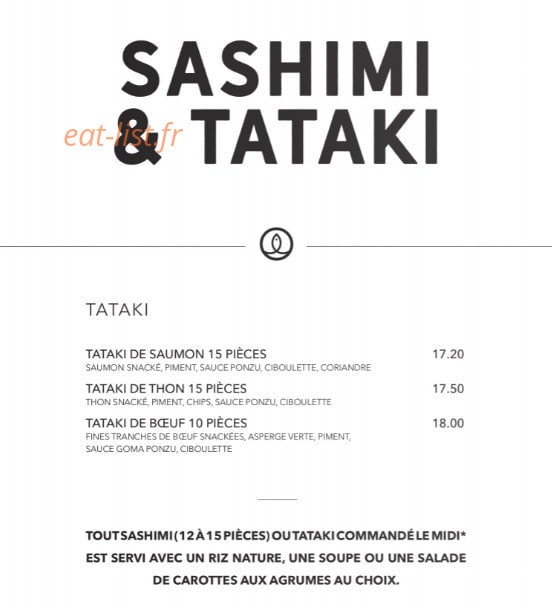 Sushi Shop — carte page 28
