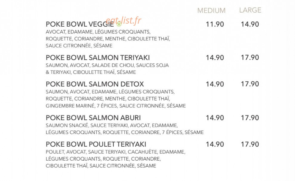 Sushi Shop — carte page 31