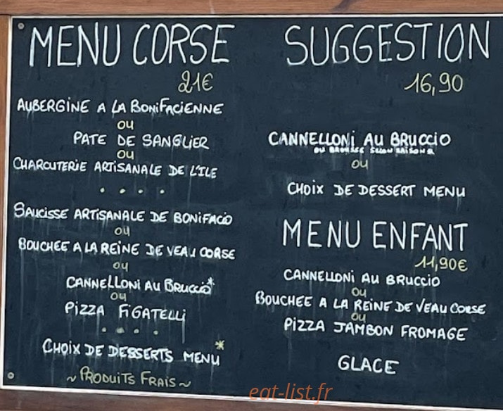 Café Des Vestiges — carte page 1