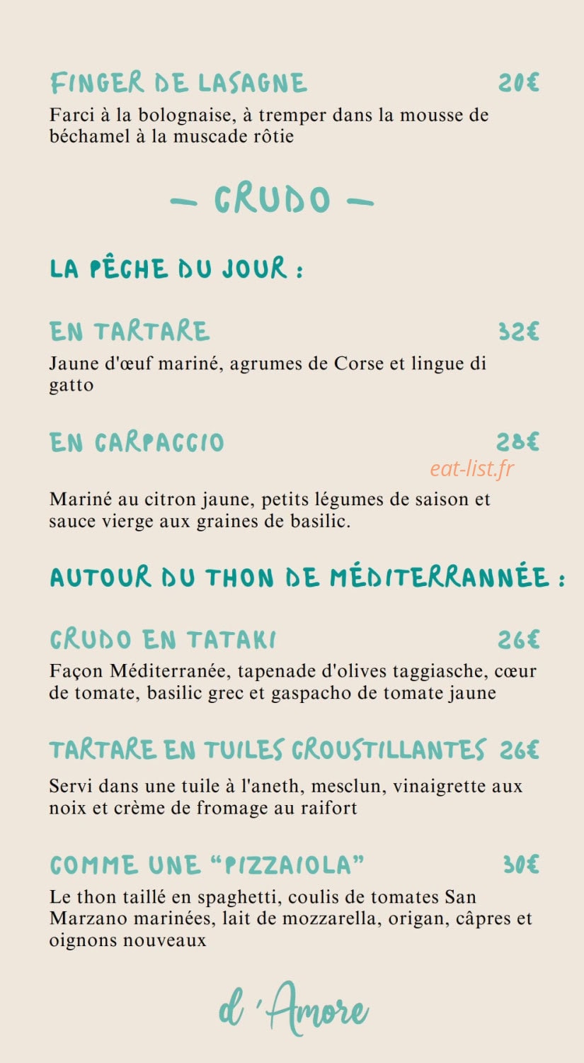 D'Amore — carte page 2