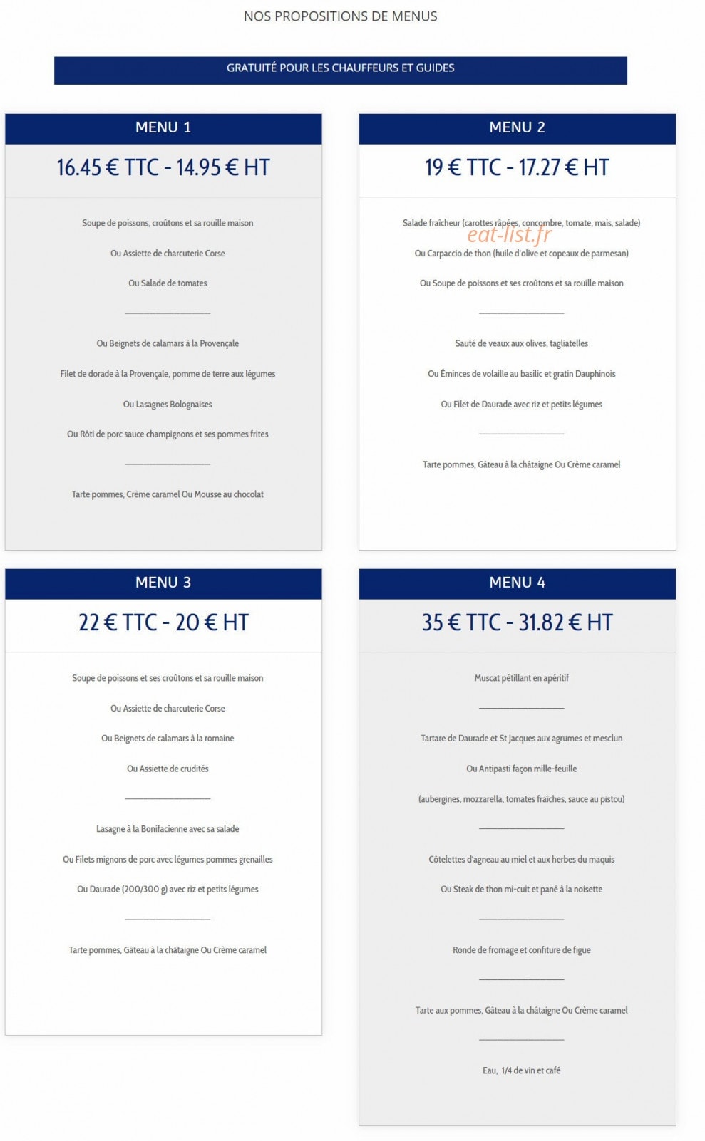 L'Escale — carte page 4