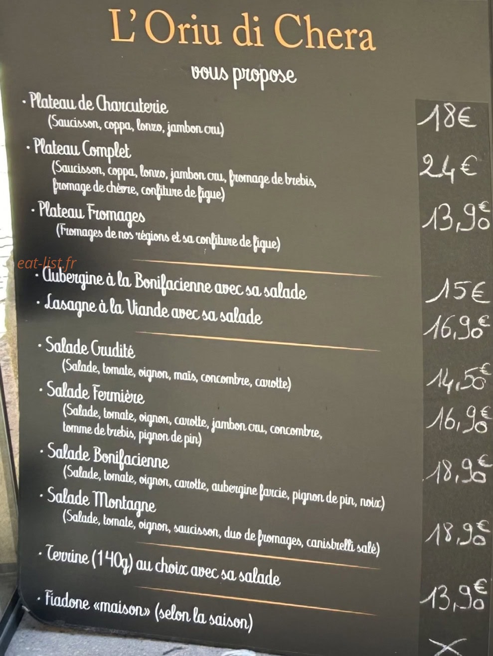 L'oriu Di Chera — carte page 1