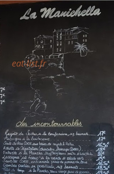 La Manichella — carte page 2