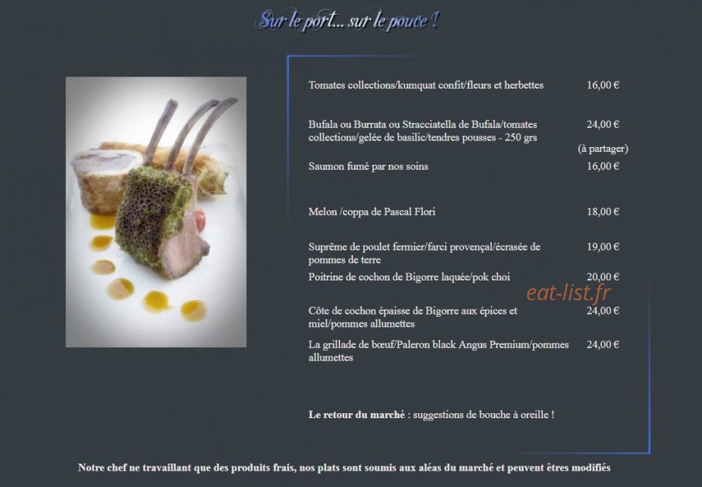Le Voilier — carte page 4