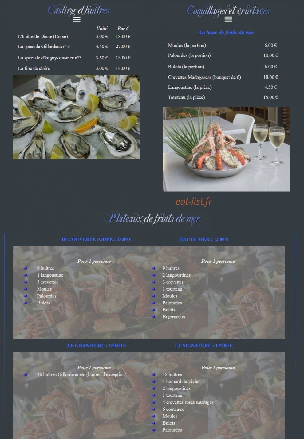 Le Voilier — carte page 5