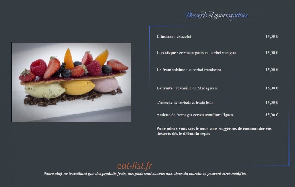Le Voilier — carte page 3