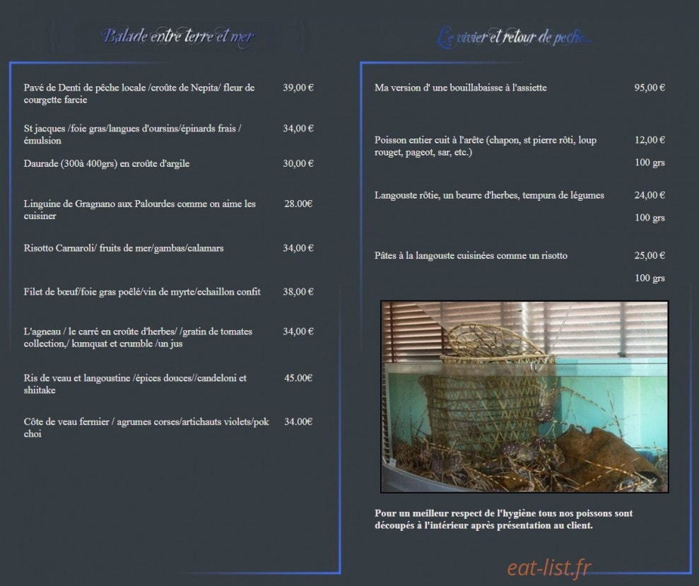 Le Voilier — carte page 2