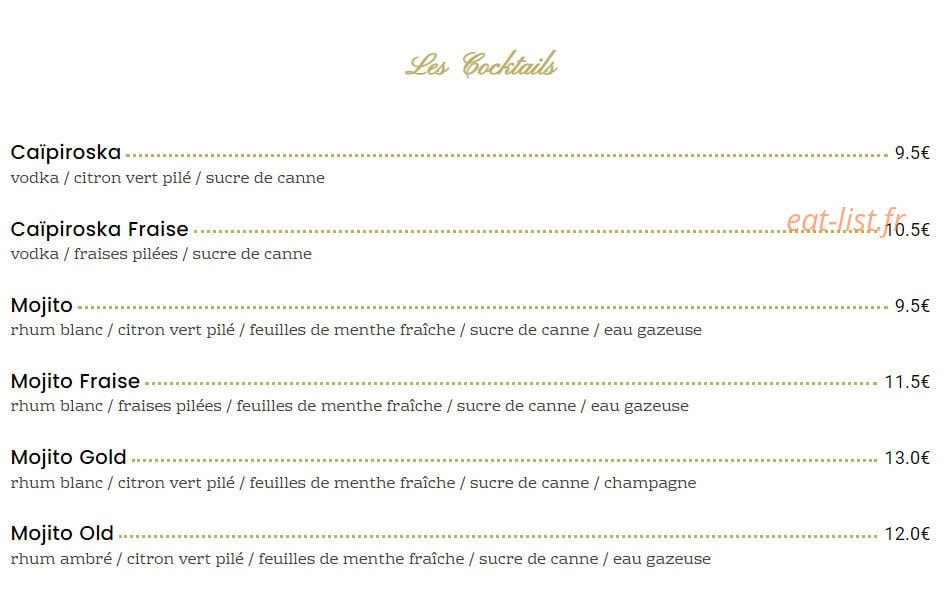 Sushibar — carte page 11