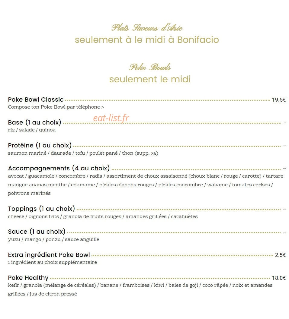 Sushibar — carte page 2