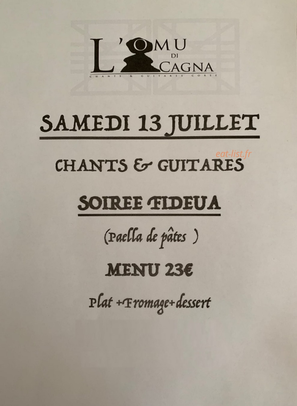 L'Omu di cagna — carte page 1