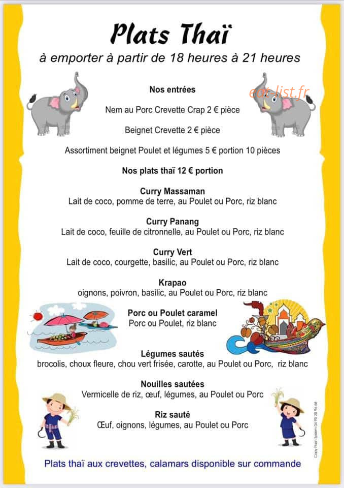 MINI BAR Chez Pierrot — carte page 1