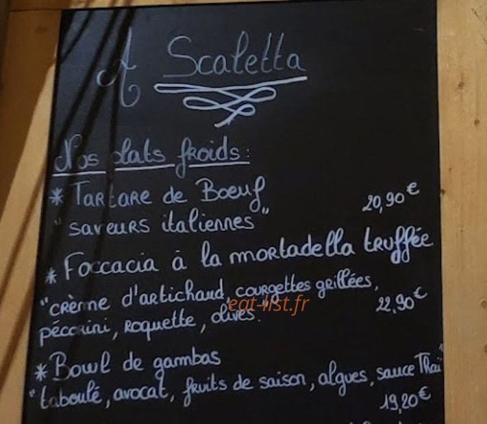 A Scaletta — carte page 1