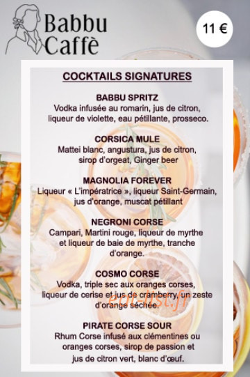 Babbu Caffè — carte page 2