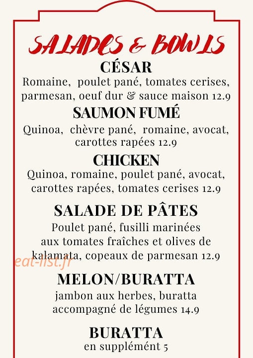 Brasserie de la Gare — carte page 3